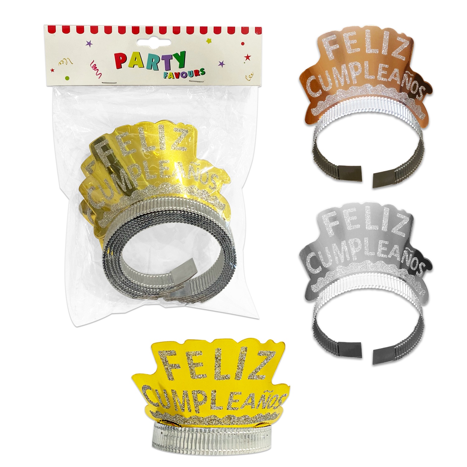 DIADEMA FELIZ CUMPLEAÑOS X6