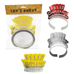 DIADEMA FELIZ CUMPLEAÑOS X6