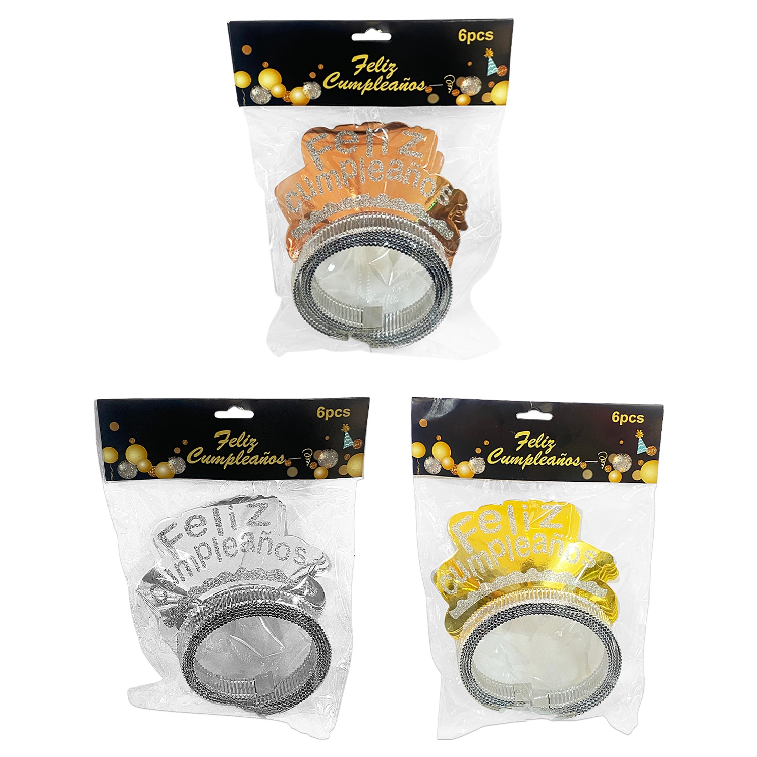 DIADEMA FELIZ CUMPLEAÑOS X6