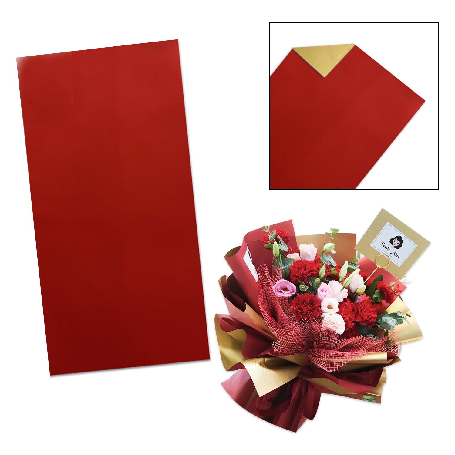 PAPEL COREANO ROJO X20: