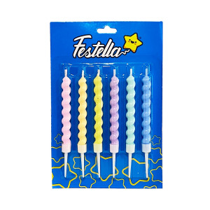 VELA COLORES PASTEL X6 (CJX24)