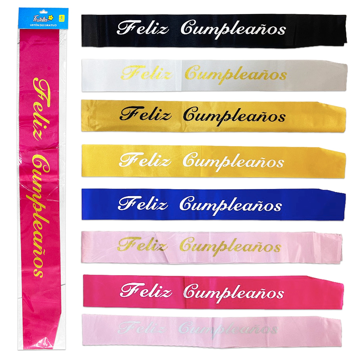 LISTON FELIZ CUMPLEAÑOS (PQTX12)