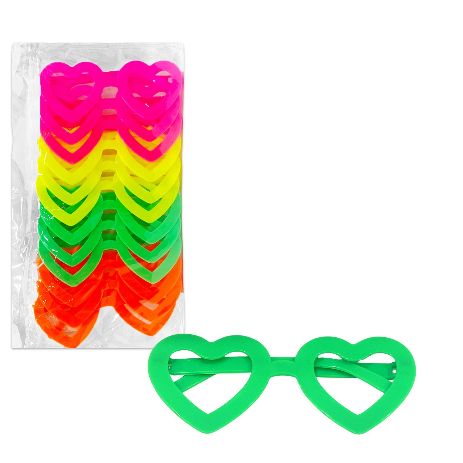 GAFAS PARA FIESTA CORAZON (PQTX12)