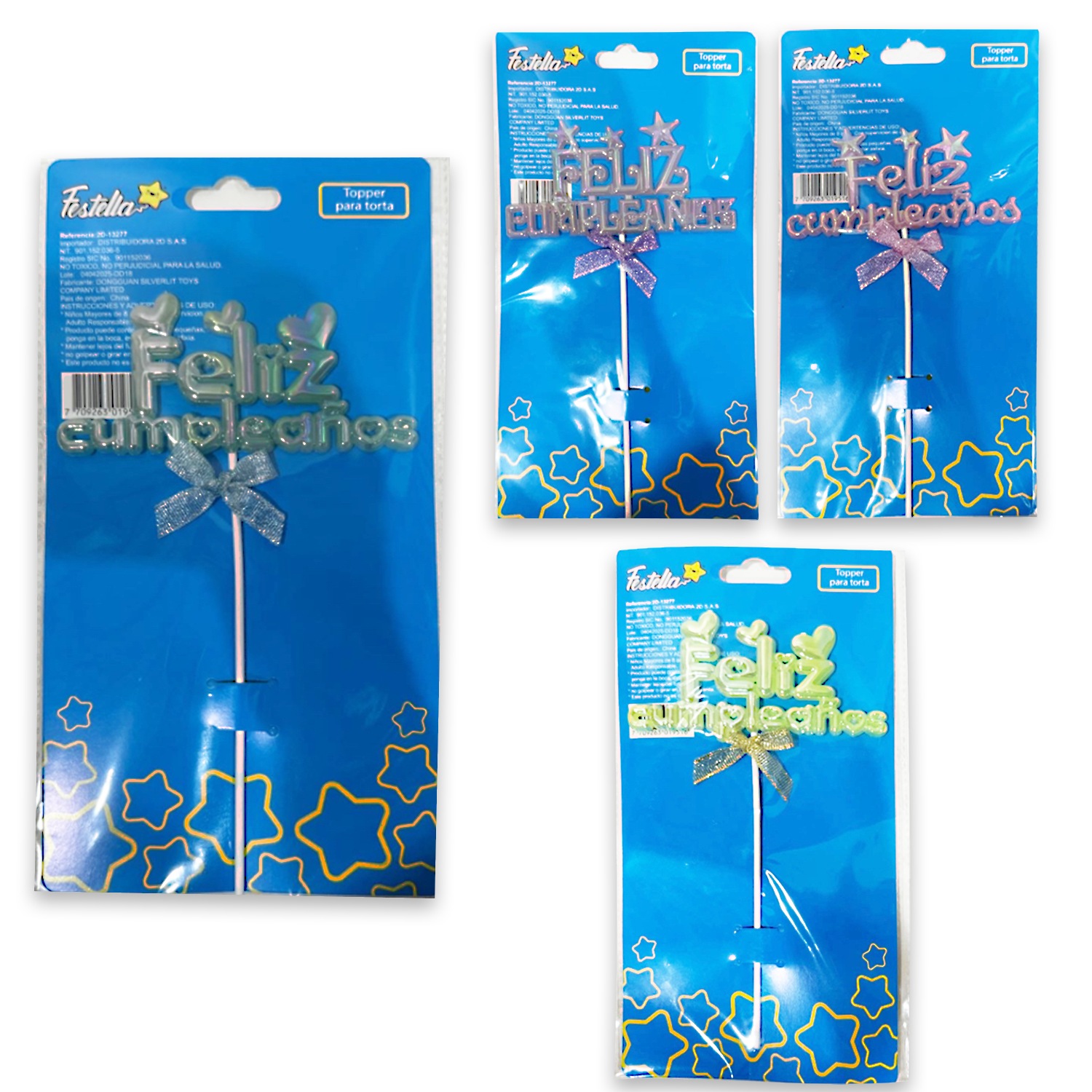 ADORNO FELIZ CUMPLEAÑOS PARA PASTEL (PQTX12)