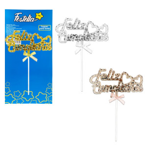 ADORNO FELIZ CUMPLEAÑOS PARA PASTEL (PQTX12)