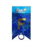 BANDERIN FELIZ CUMPLEAÑOS HOLOGRAMA AZUL (PQTX12)