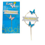 ADORNO FELIZ CUMPLEAÑOS PARA PASTEL (PQTX12)