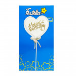 ADORNO HAPPY BIRTHDAY PARA PASTEL (PQTX12)