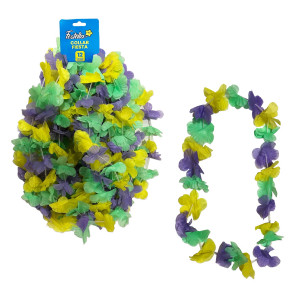 COLLAR HAWAIANO DOBLE HOJA PARA FIESTA (CRTX12)