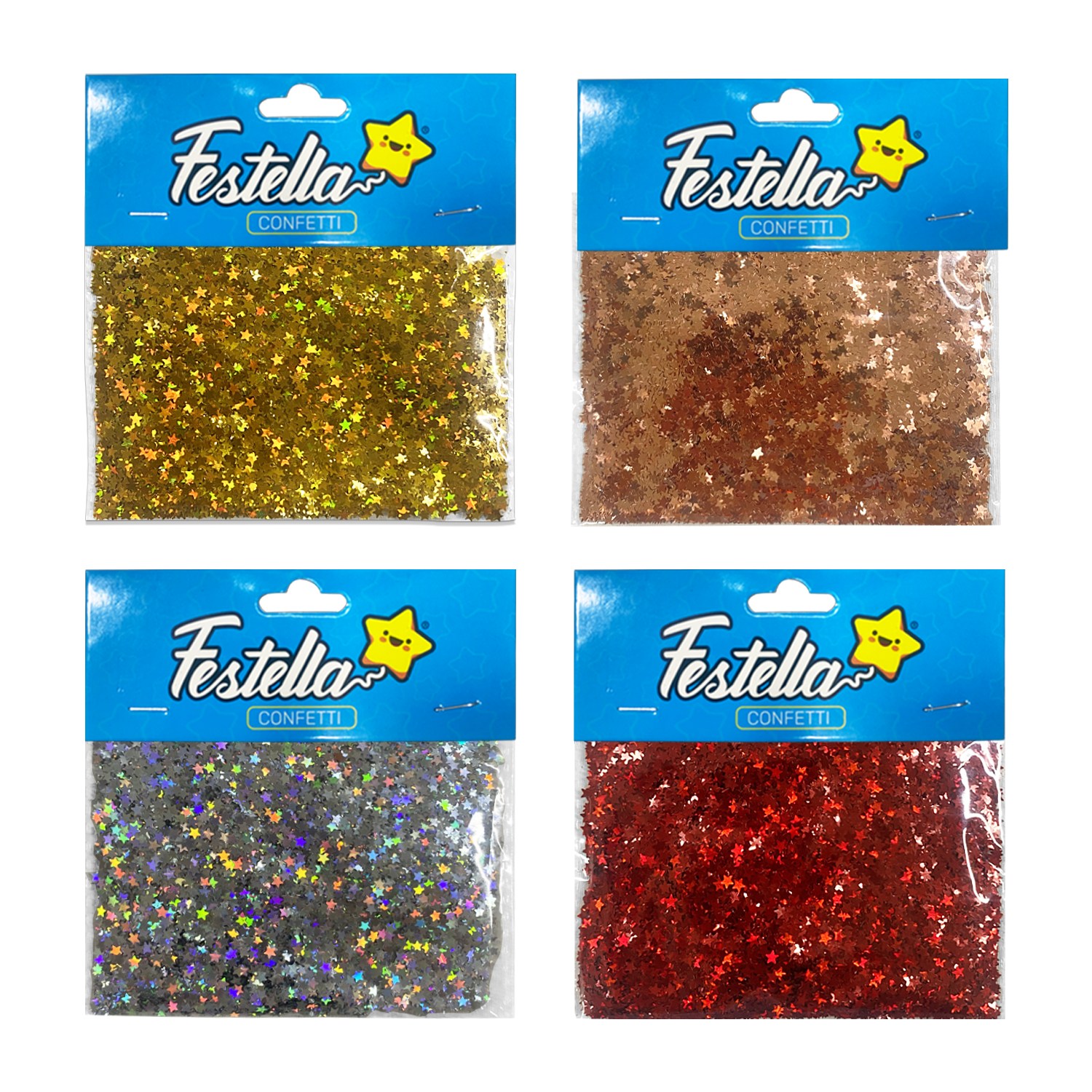 CONFETTI ESTRELLA SURTIDO (PQTX24)