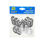 MARIPOSA DECORATIVA PLATEADA X12 (PQTX12)