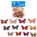 MARIPOSA DECORATIVA BRILLANTE PALO ROSA