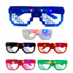 GAFAS NEON PIXELADAS CON LUZ PARA FIESTA