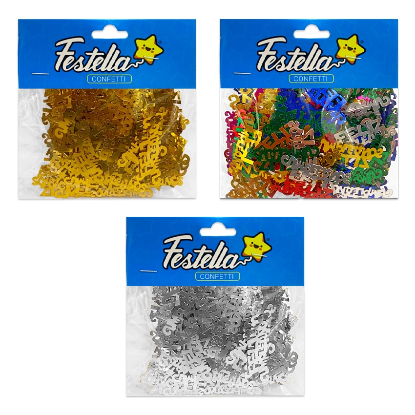 CONFETI PARA MESA FELIZ CUMPLEAÑOS (PQTX12)