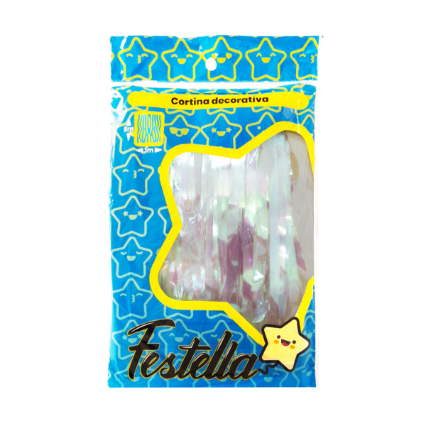 CORTINA DE FIESTA LISA TORNASOL 1*2M (PQTX12)