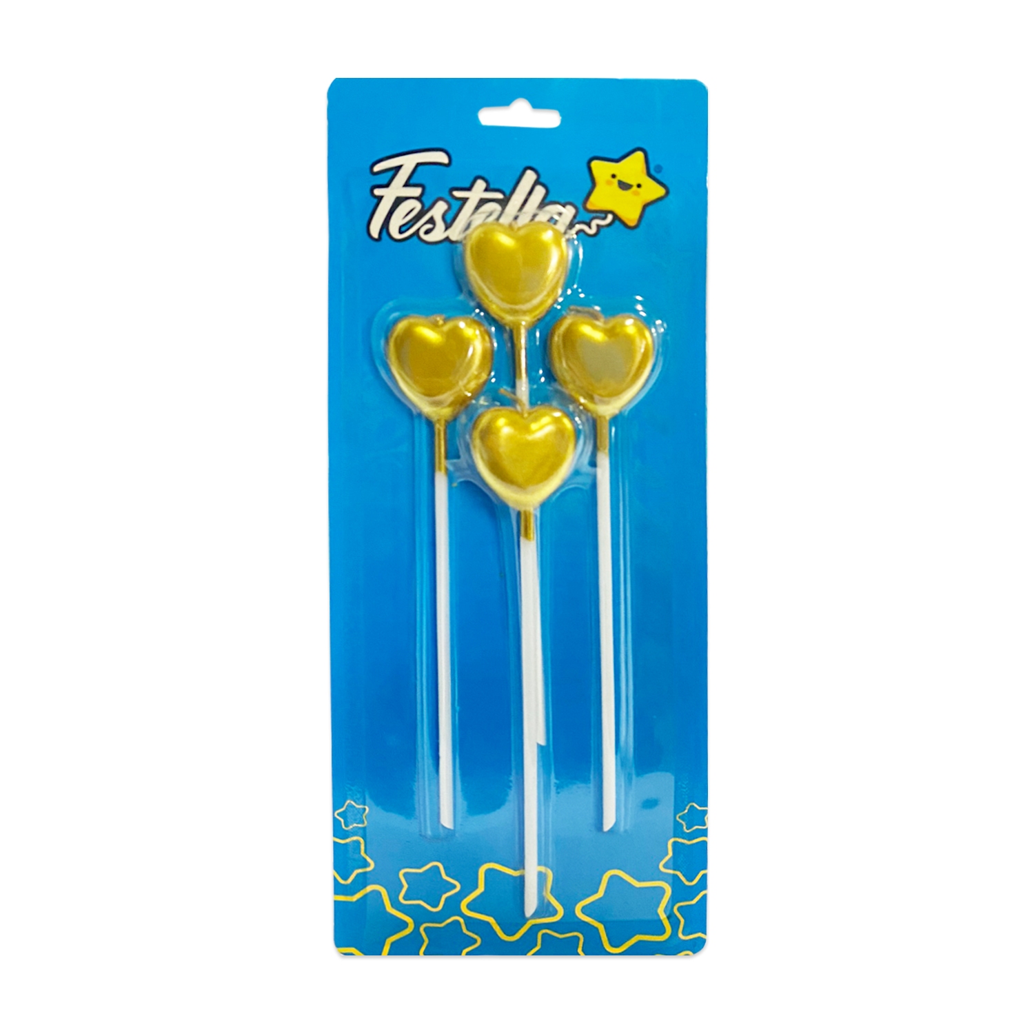 VELA CORAZON DORADA X4 (CJX30)