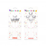 VELA CORAZON PLATEADA X4 (CJX30)