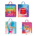 BOLSA REGALO FELIZ CUMPLEAÑOS 26*32*10CM (PQTX12)