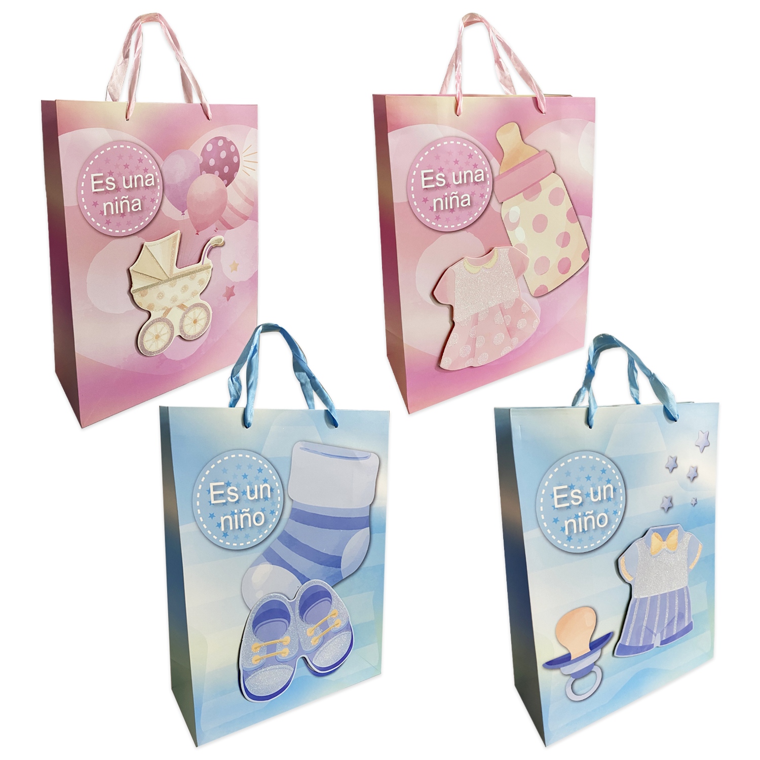 BOLSA REGALO FELIZ CUMPLEAÑOS 26*32*10CM (PQTX12)