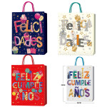 BOLSA REGALO F.C Y FELICIDADES 26*32*10CM (PQTX12)