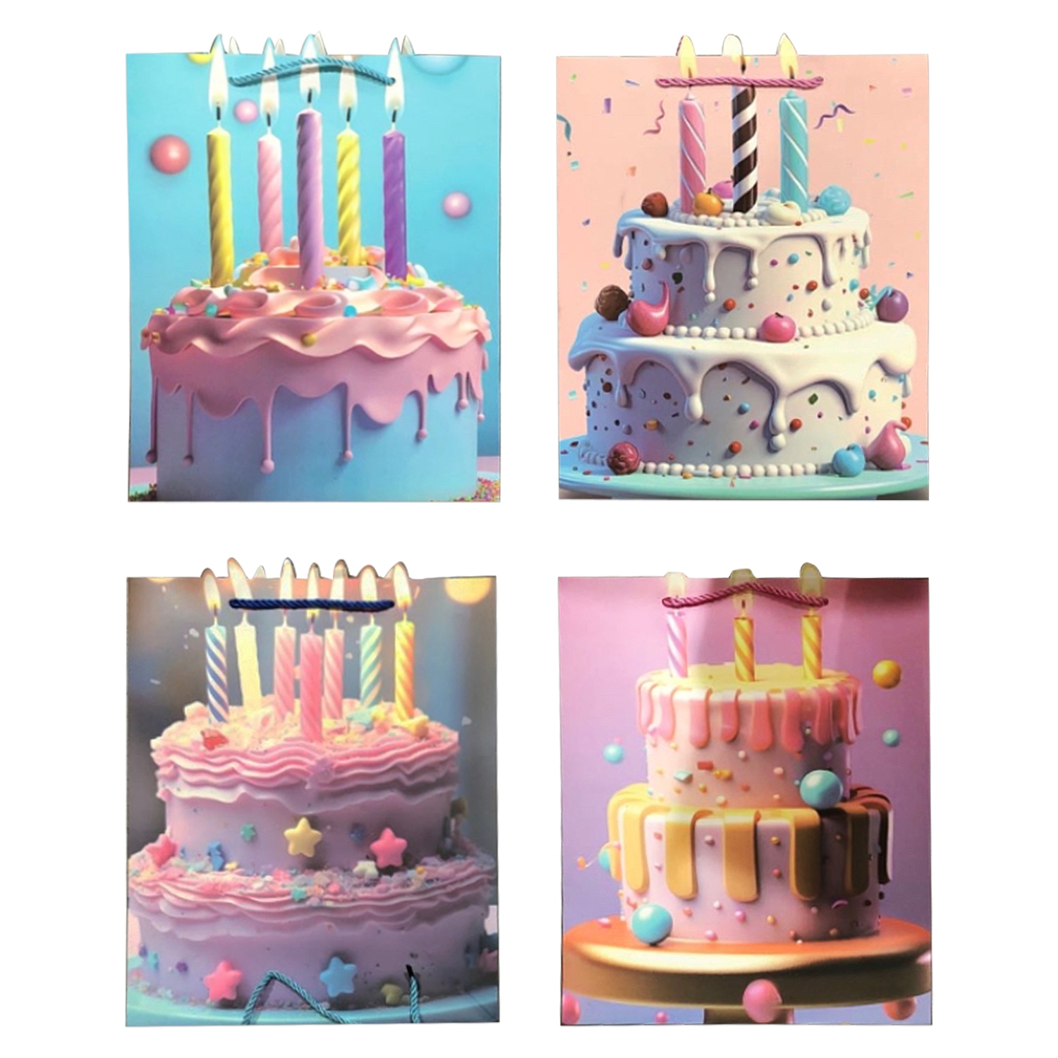 BOLSA REGALO PASTEL 26*32*10CM (PQTX12)