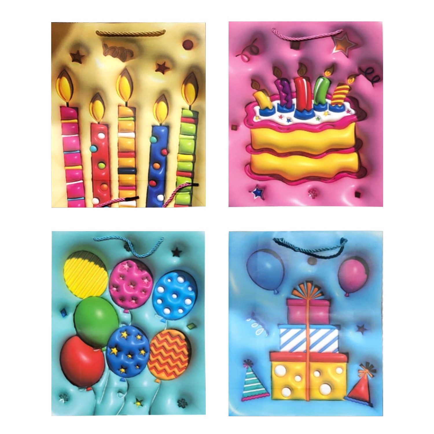 BOLSA REGALO FIESTA 26*32*10CM (PQTX12)