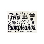STICKER DE GLOBO FELIZ CUMPLEAÑOS (PQTX50XCOLOR)
