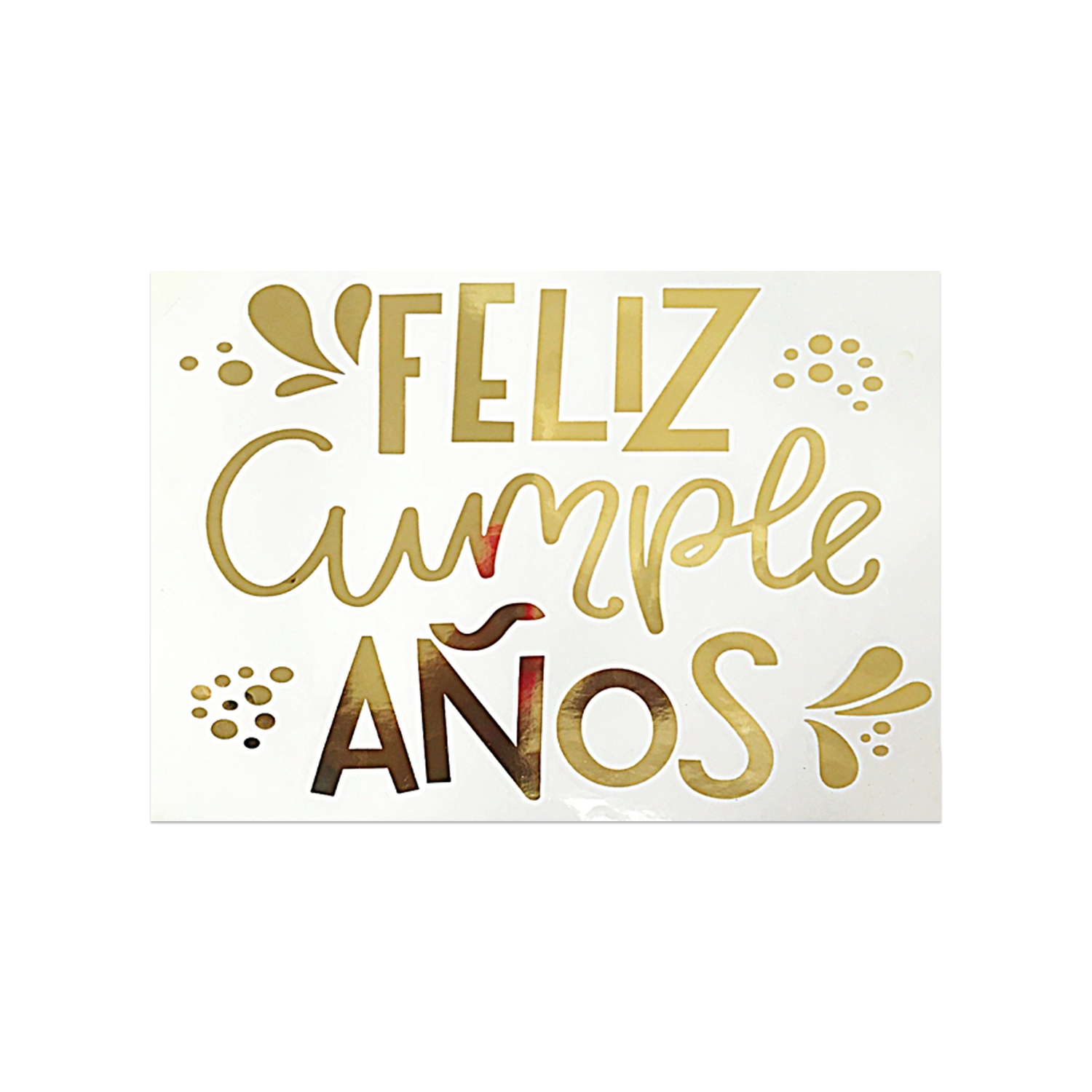 STICKER DE GLOBO FELIZ CUMPLEAÑOS (PQTX50XCOLOR)