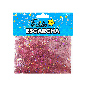 ESCARCHA PARA GLOBO LUNA ROSADA (PQTX12)