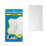 CORTINA DE FIESTA LISA BLANCA 1*2M (PQTX12)