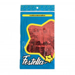 CORTINA DE FIESTA LISA ROJA 1*2M (PQTX12)