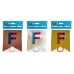 BANDERIN FELIZ CUMPLEAÑOS METALIZADO (PQTX12)