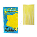 CORTINA DE FIESTA LISA AMARILLA PASTEL 1*2M (PQTX12)