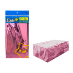 MANTEL DE FIESTA METALIZADO ROSADO (PQTX12)