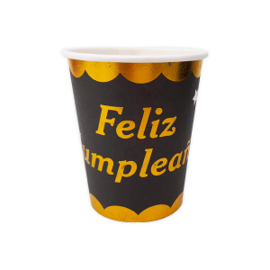 VASO DE FIESTA FELIZ CUMPLEAÑOS ESTRELLA X10,