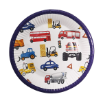 PLATO DE FIESTA CARROS INFANTIL X10,