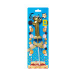 VELA NUMERO 6CM DORADA #1 (CJX48)