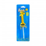 VELA NUMERO 6CM DORADA #1 (CJX48)