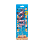 VELA NUMERO 6CM PALO ROSA #2 (CJX48)