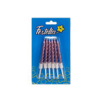 VELA PALO ROSA X6 EN BLISTER (CJX100)