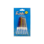 VELA COLORES X6 EN BLISTER (CJX100)