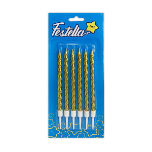 VELA DORADA X6 EN BLISTER (CJX24)