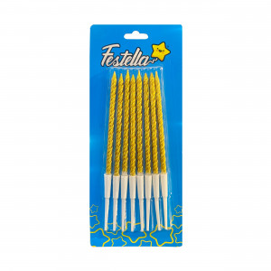 VELA X8 DORADA EN BLISTER X25)