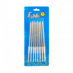 VELA X8 PLATEADA EN BLISTER (CJX50)