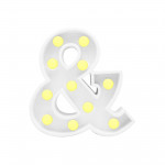 LAMPARA & 16CM FONDO BLANCO LUZ CALIDA