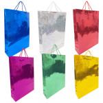 BOLSA REGALO HOLOGRAMA 21.5*18*7CM (PQTX12)