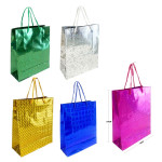 BOLSA REGALO HOLOGRAMA 21.5*18*7CM (PQTX12)
