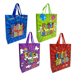 BOLSA REGALO FELICIDADES PQX12)