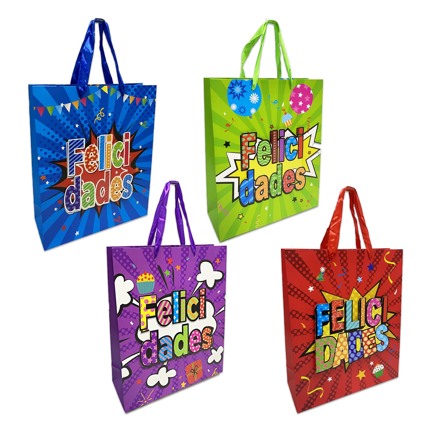 BOLSA REGALO FELICIDADES PQX12)