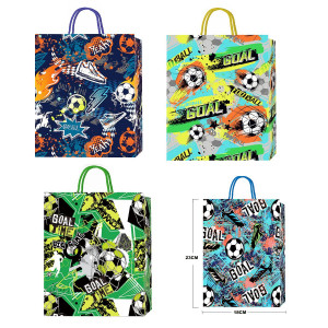 BOLSA REGALO FUTBOL 18*23*8CM (PQTX12)